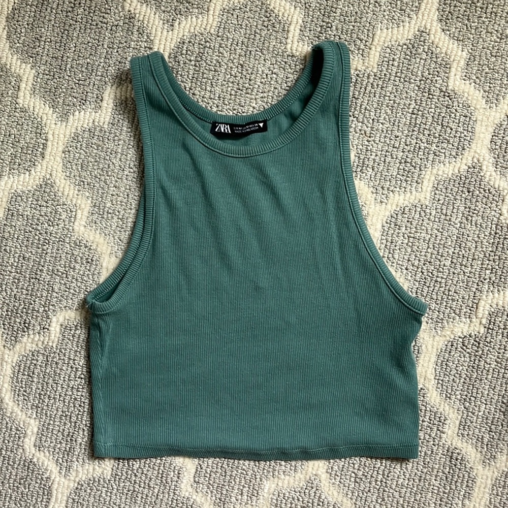 Zara cropped tank top